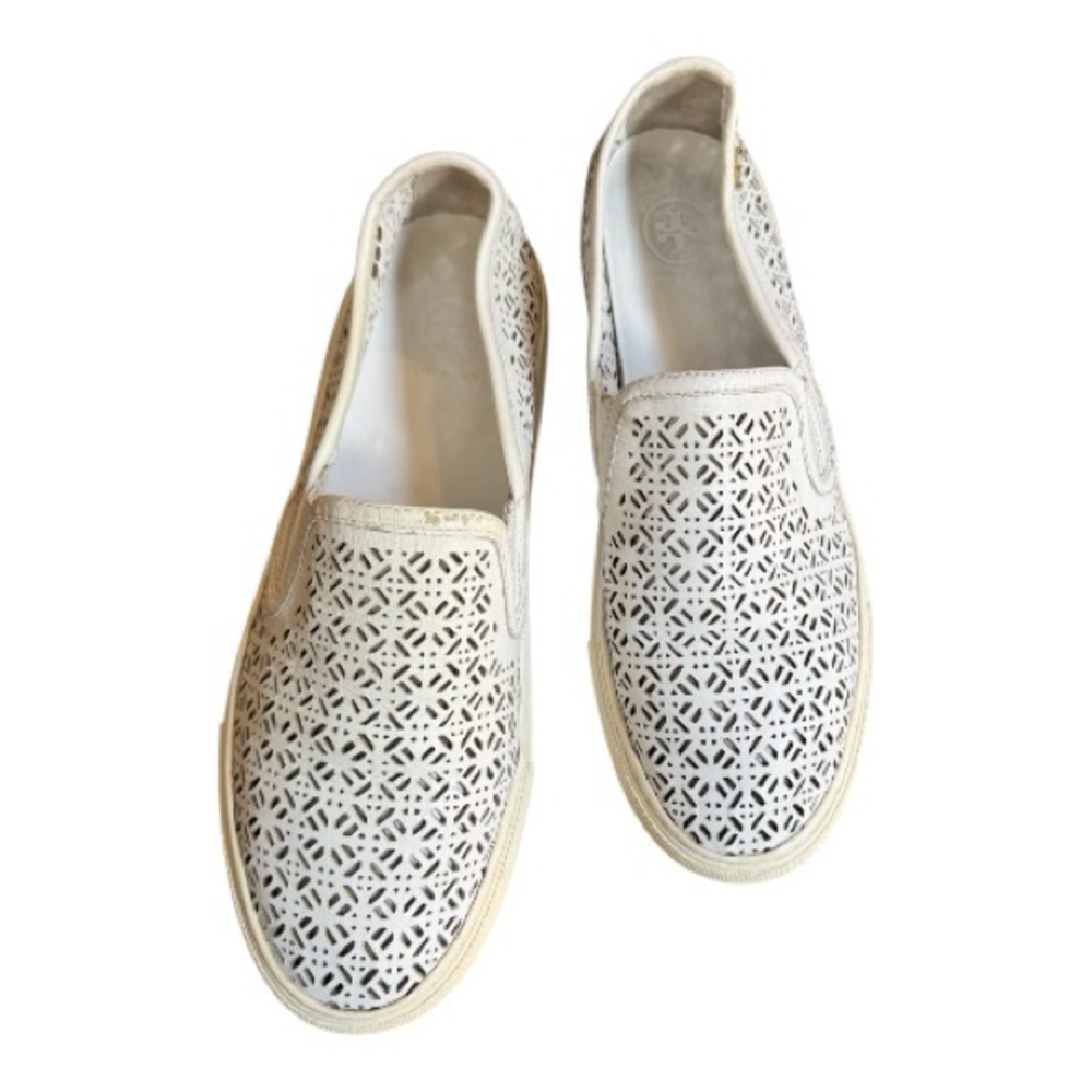 Tory Burch Lennon Perforated Slip-Ons
